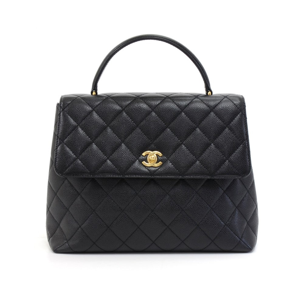 quilted caviar leather kelly bag