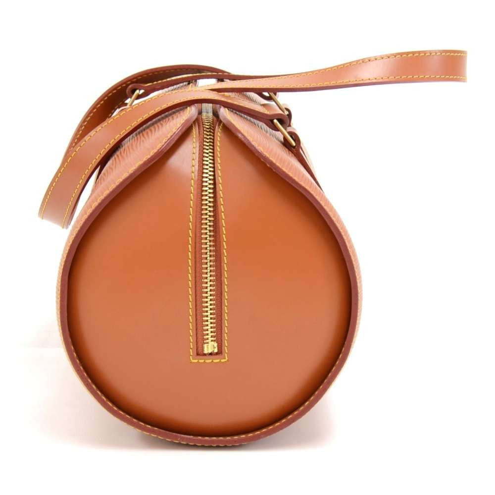soufflot epi leather handbag with pouch