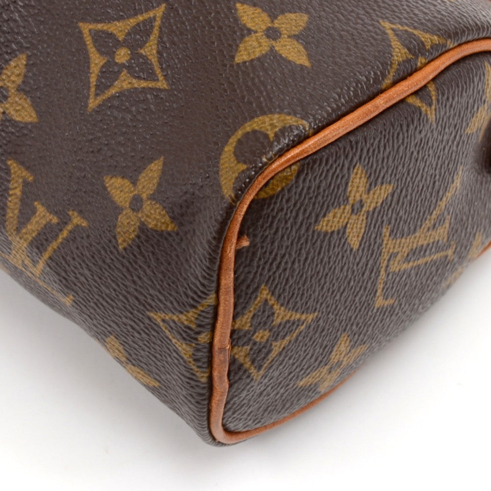 mini speedy sac hl monogram canvas handbag with strap
