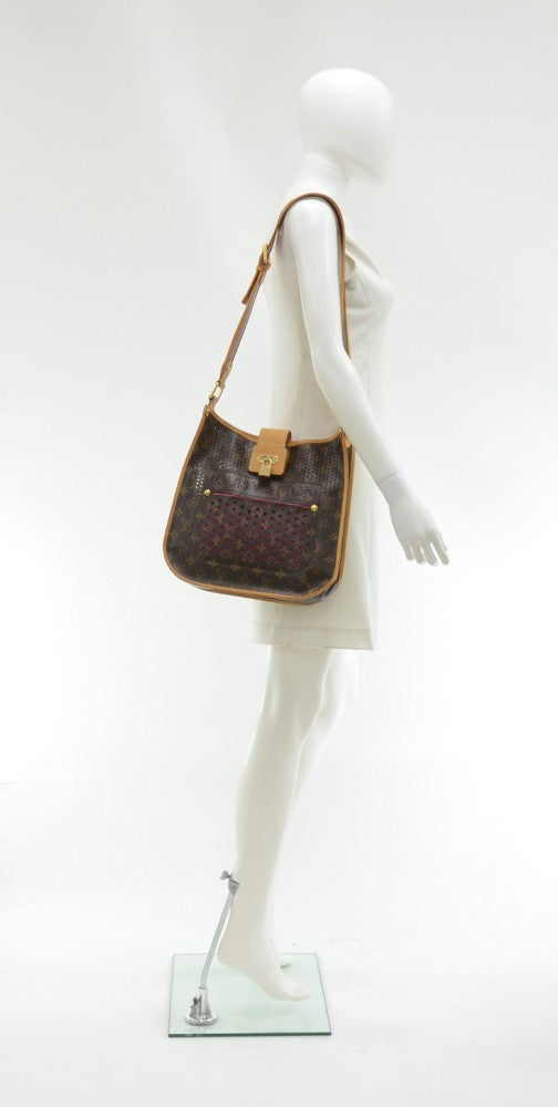 perforated musette monogram canvas bag - 2006 limited edition bag