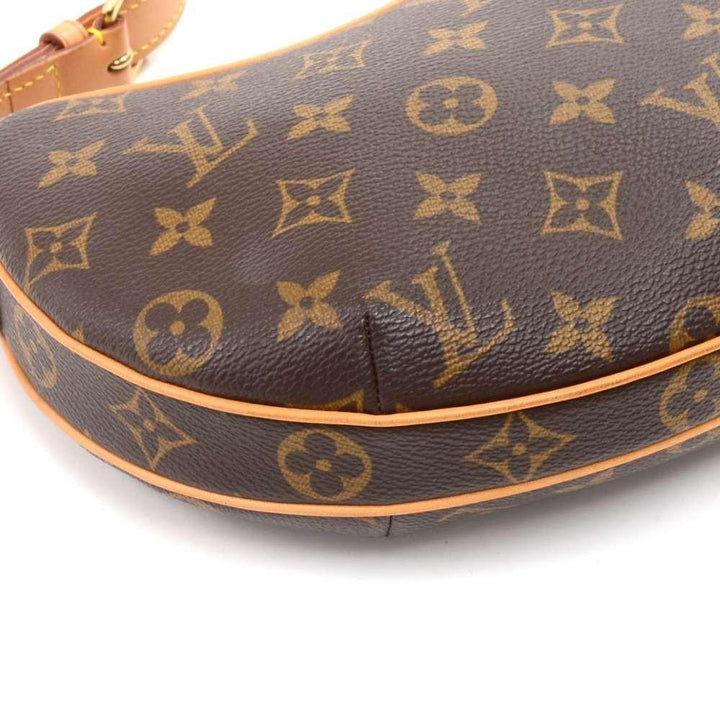 pochette croissant monogram canvas shoulder handbag