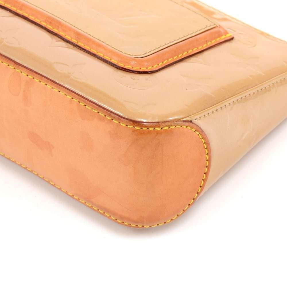 mallory square vernis leather shoulder bag