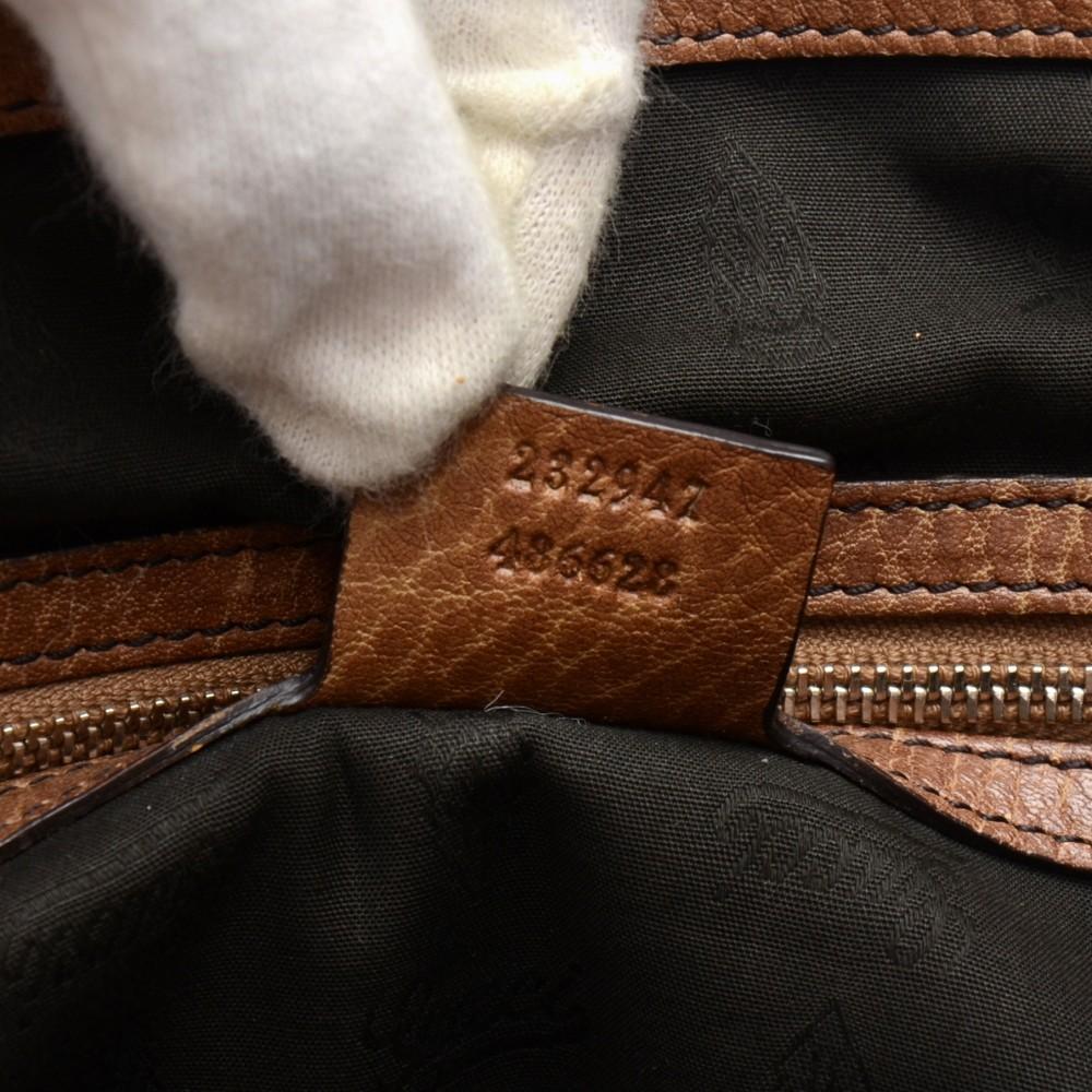 monogram canvas braided handles medium tote bag