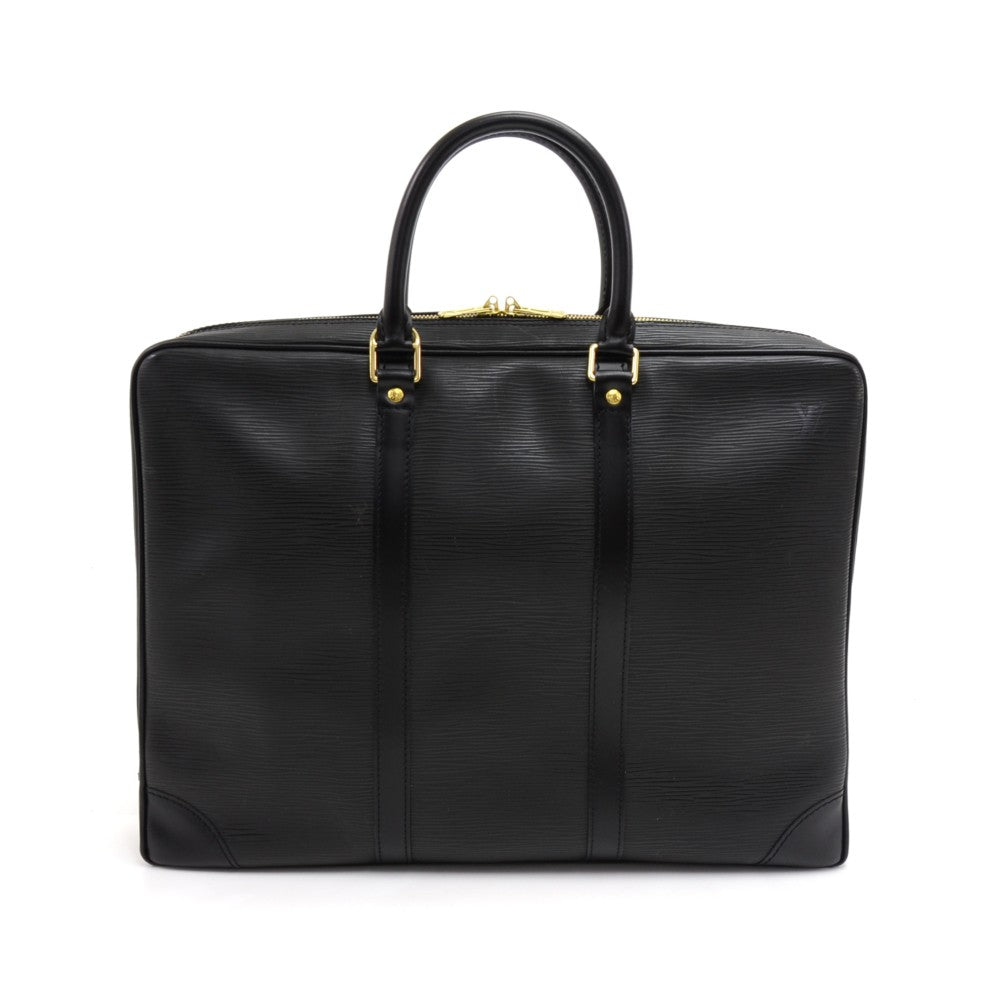 porte-documents voyage epi leather briefcase bag