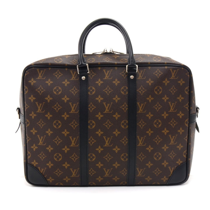 porte-documents voyage gm monogram macassar canvas briefcase bag