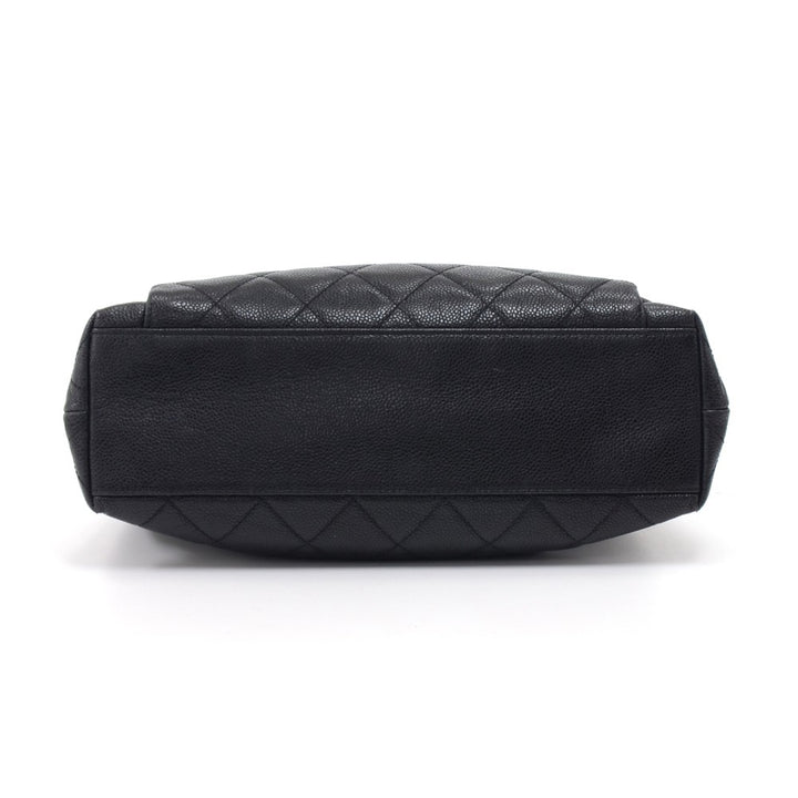 caviar leather front envelope pocket shoulder bag
