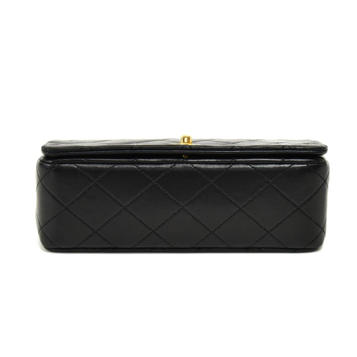 quilted leather mini single flap bag