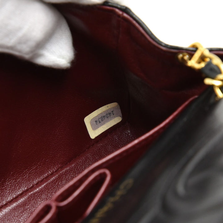 singe flap mini leather leather bag