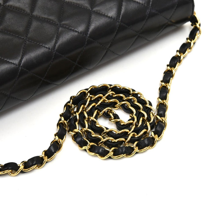 classic quilted leather single flap bag