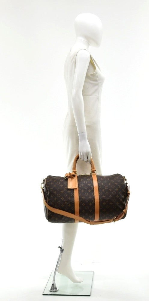 keepall 45 bandouliere monogram canvas duffel bag