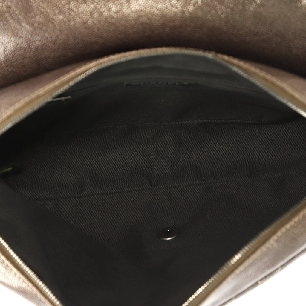 easy flap jumbo caviar leather bag