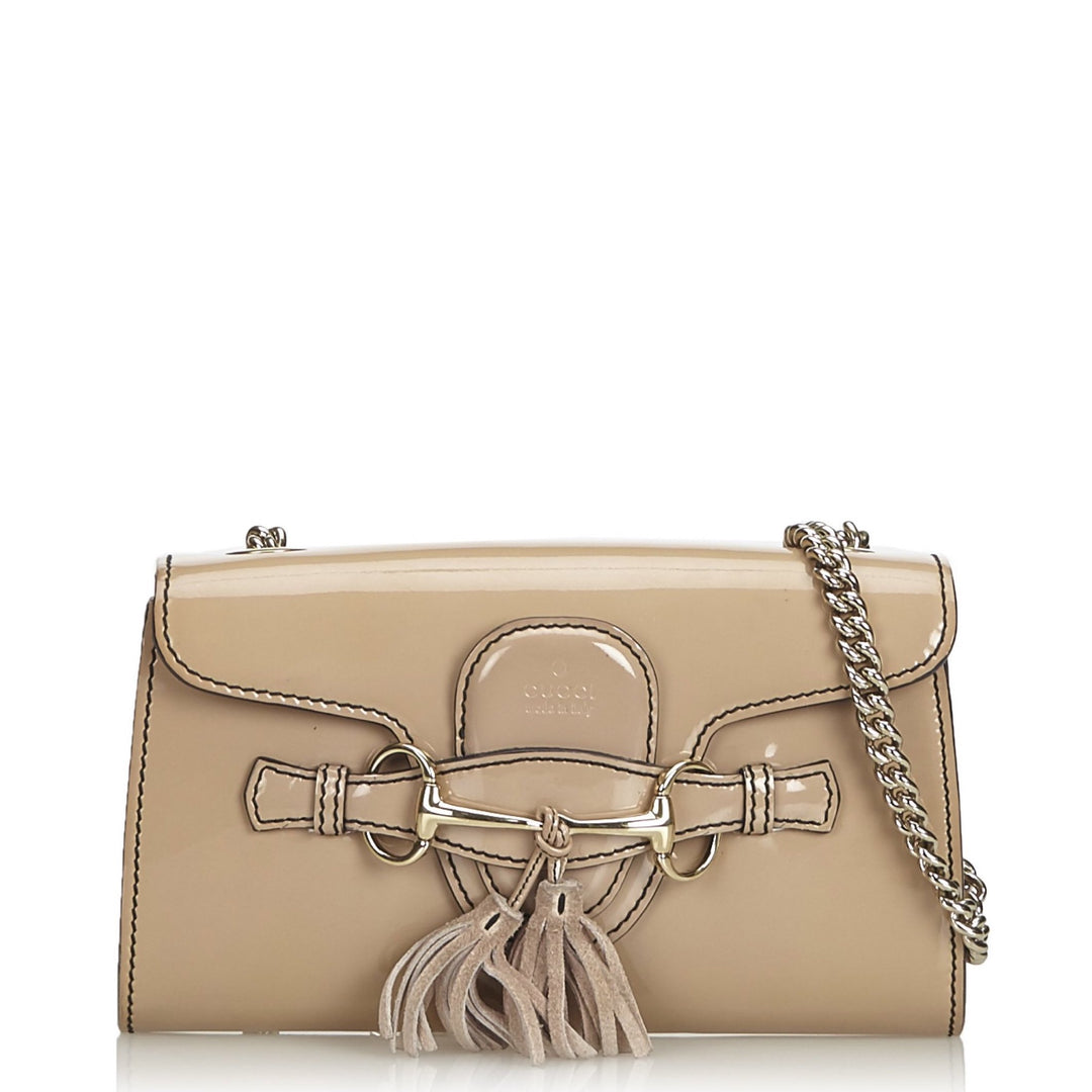 emily small patent leather bag