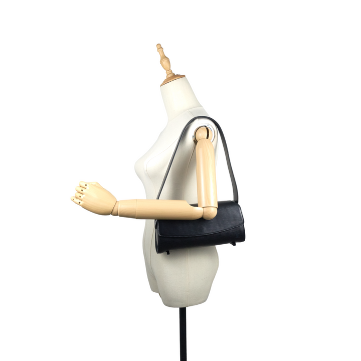 Nocturne PM Black Epi Leather Bag