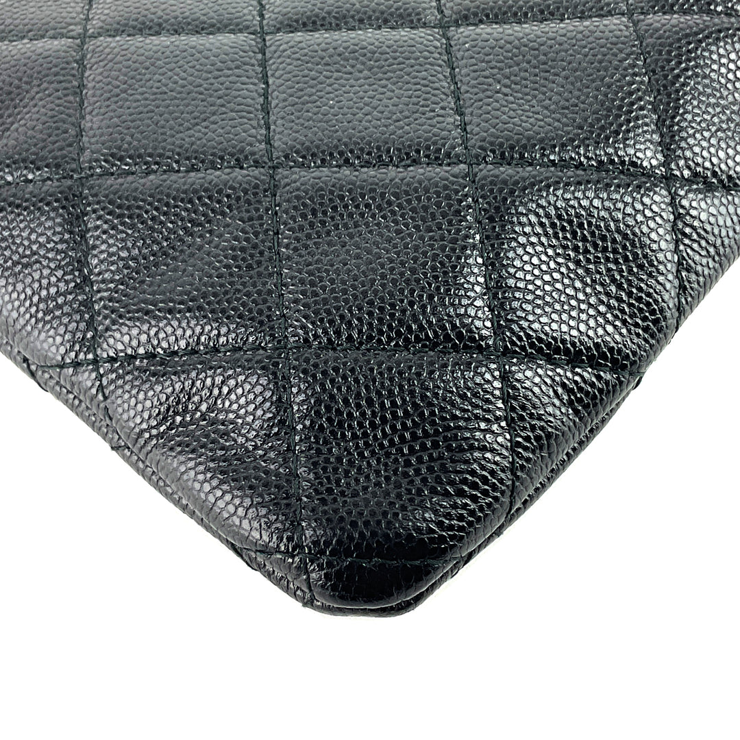 Golden Class O-Case Large Caviar Leather Clutch Bag