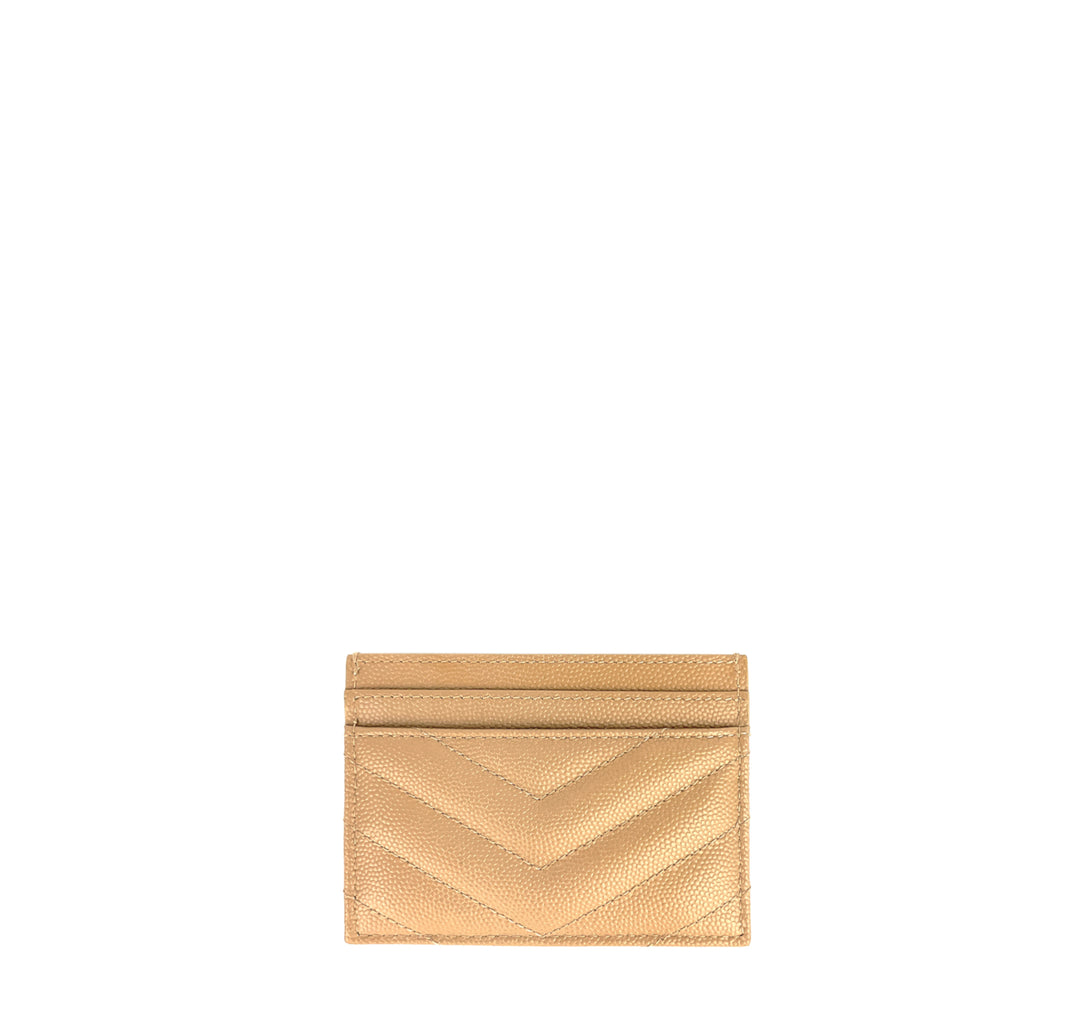 Grain de Poudre Leather Monogram Cardholder