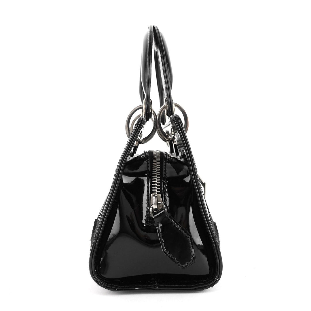lady dior east west patent leather handbag