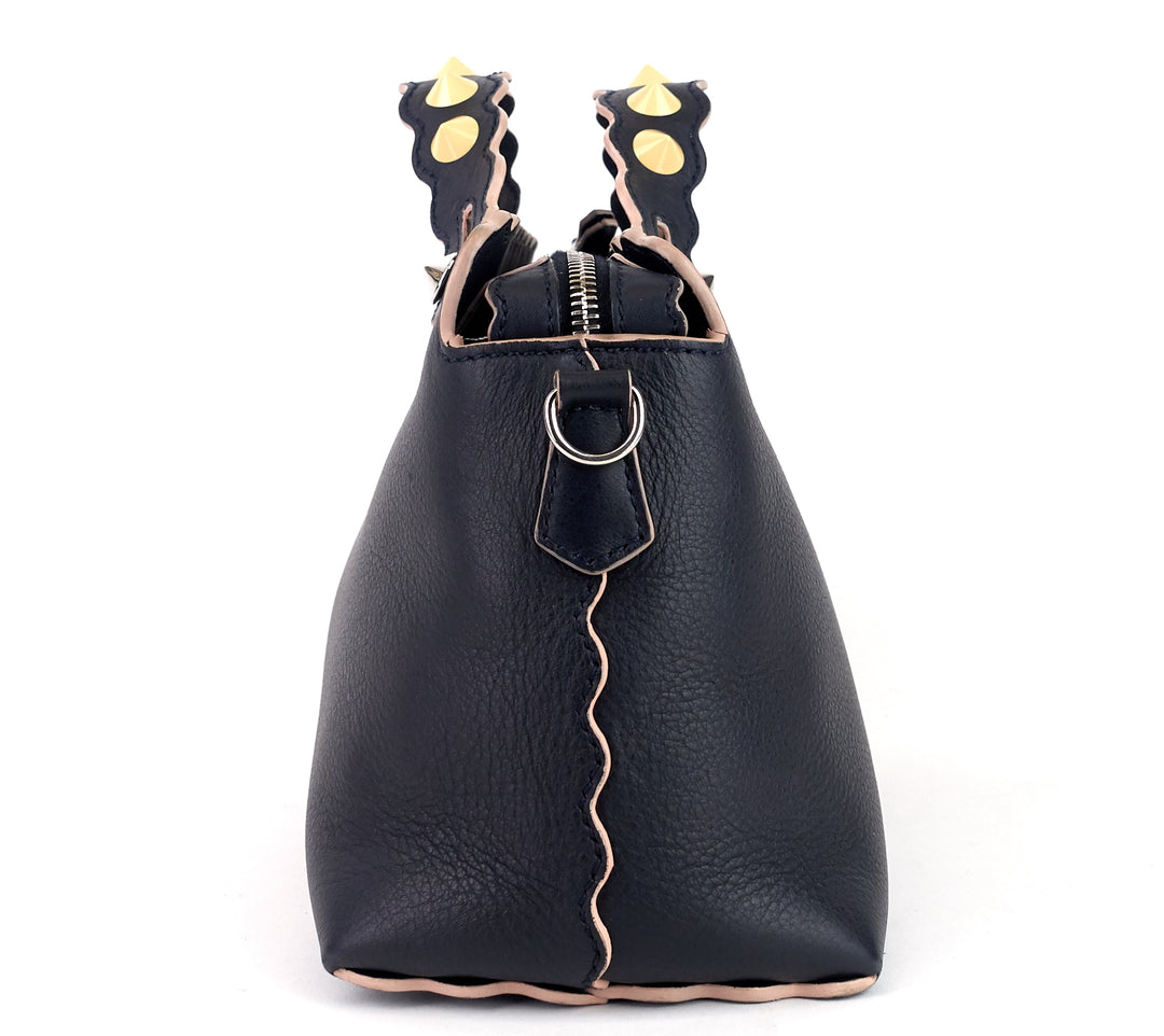 by the way studded scallop medium calf leather bag