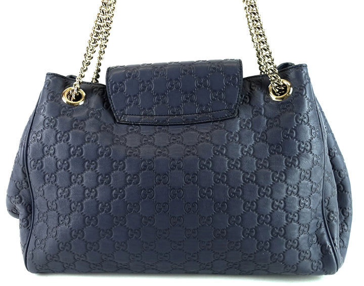 emily large guccissima leather flap bag