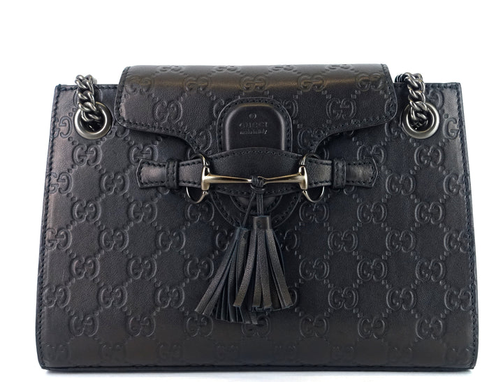 emily small guccissima leather flap bag