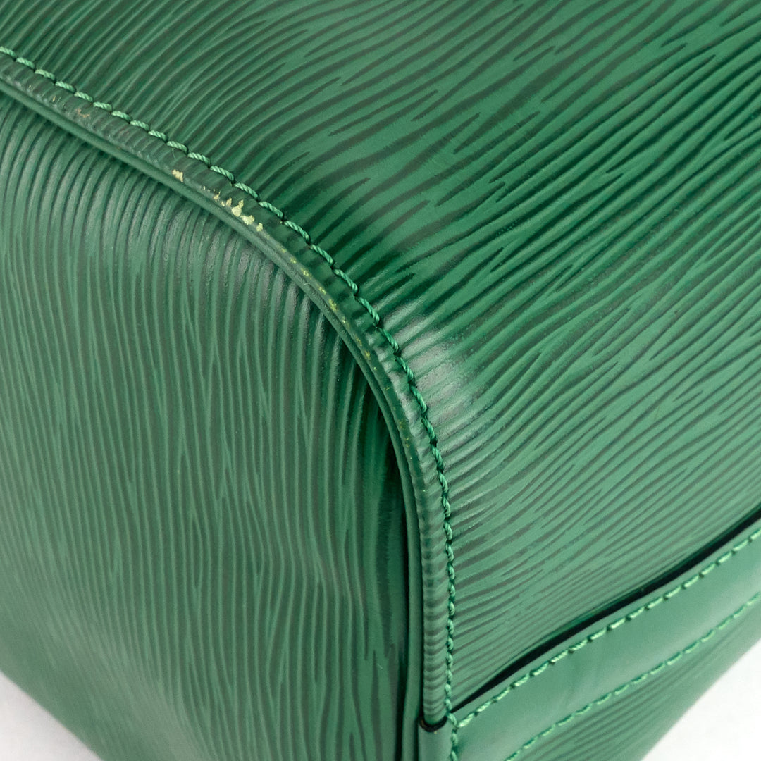 speedy 25 green epi leather bag