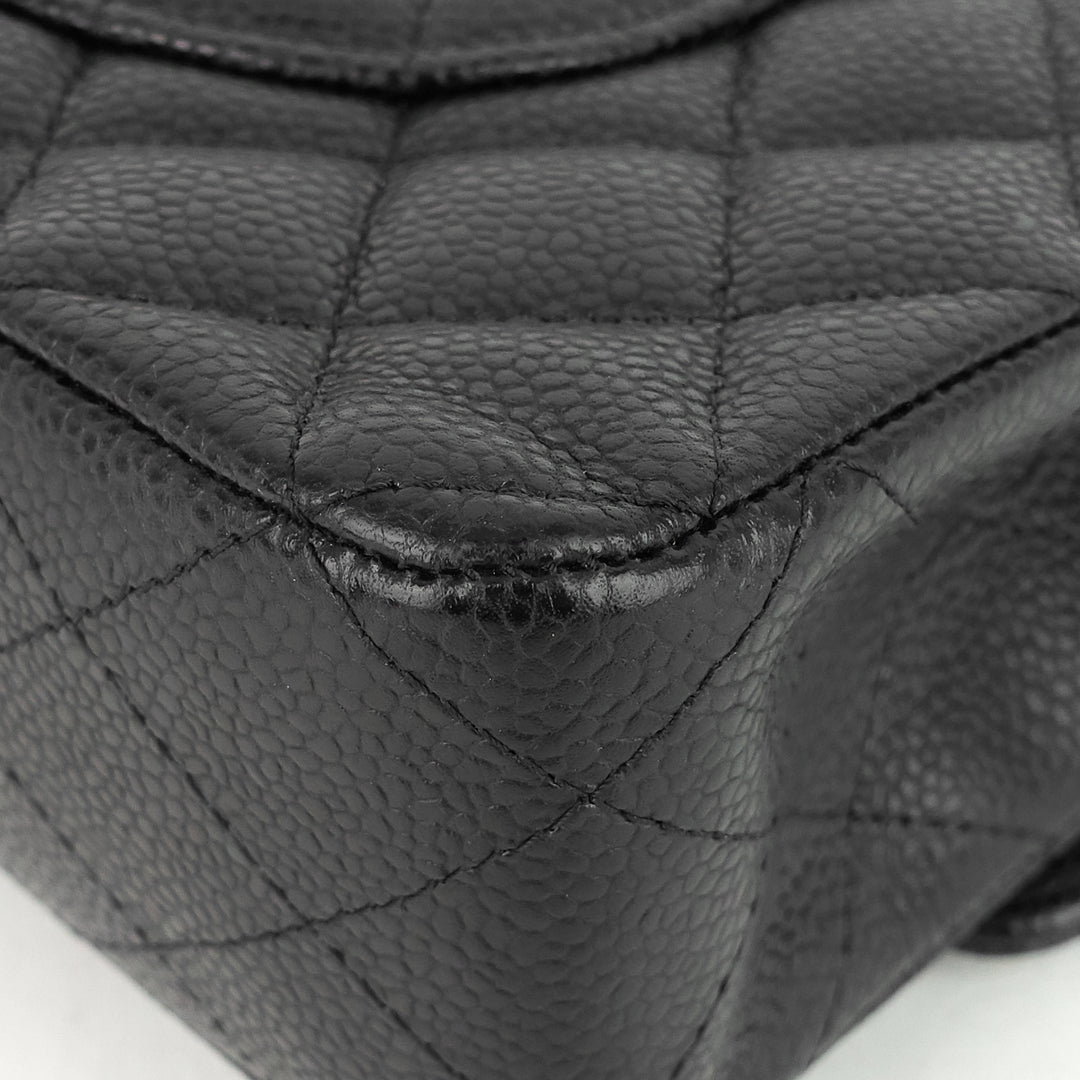classic double flap medium caviar shoulder bag