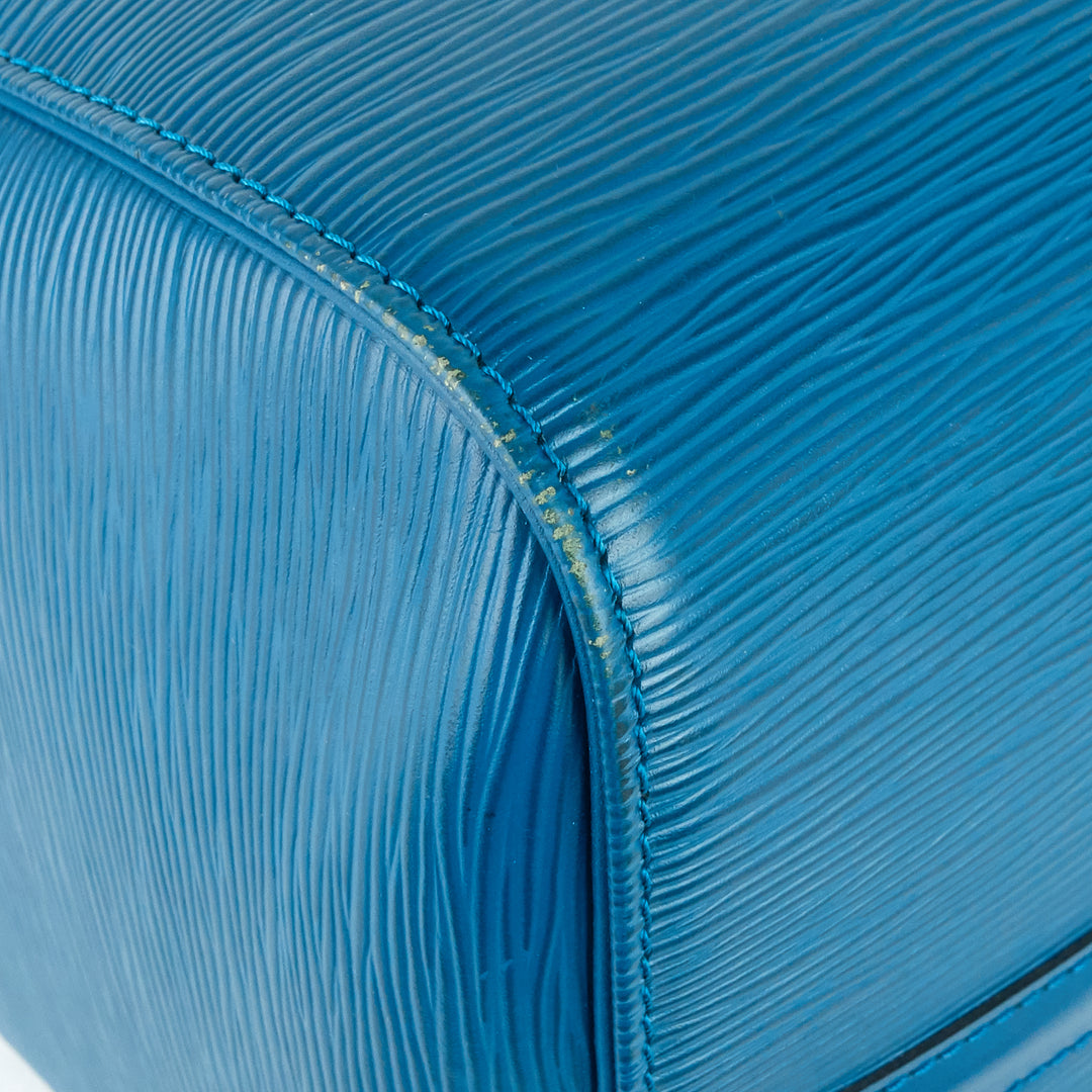 keepall 45 blue epi leather bag