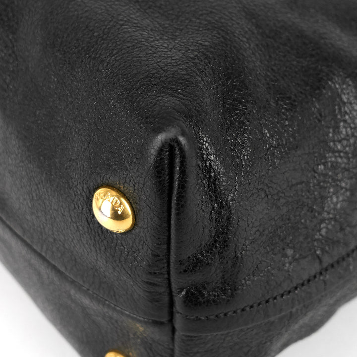 bufalo leather soft tote bag