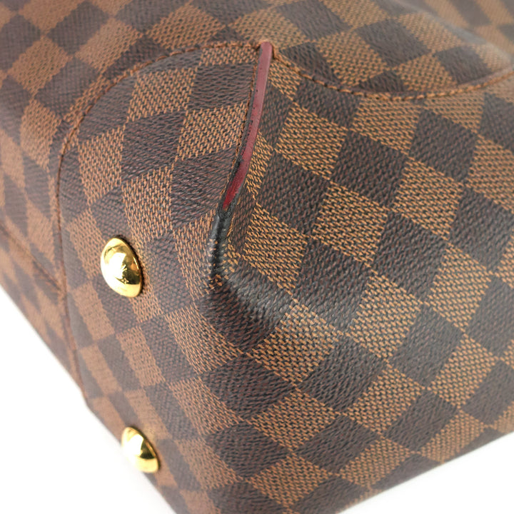 caissa damier ebene canvas tote bag