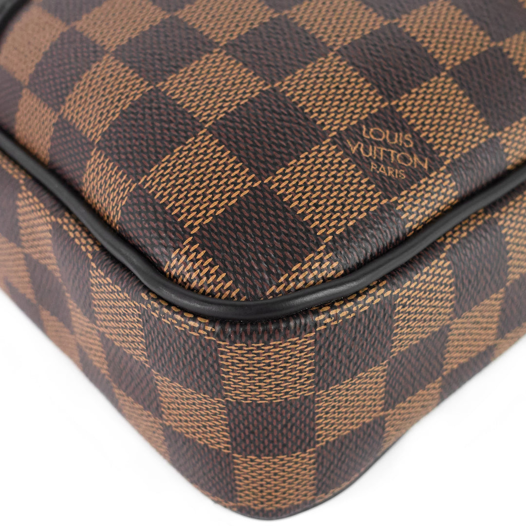 porte-documents voyage pm damier ebene canvas briefcase bag