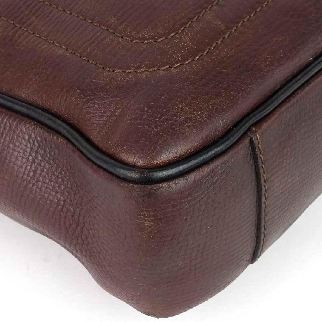 utah huron leather work bag