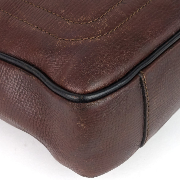 utah huron leather work bag