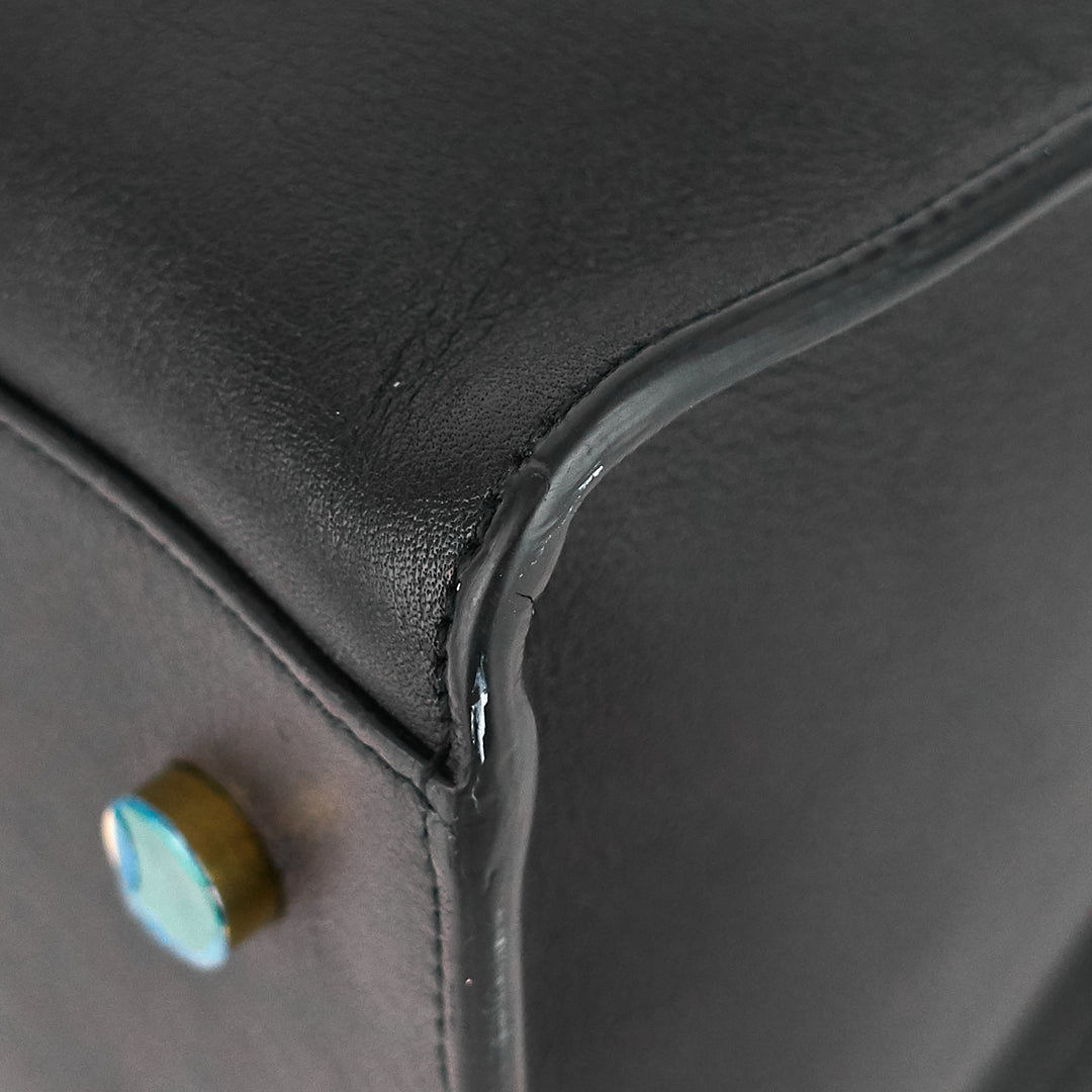 cabas small calfskin leather bag