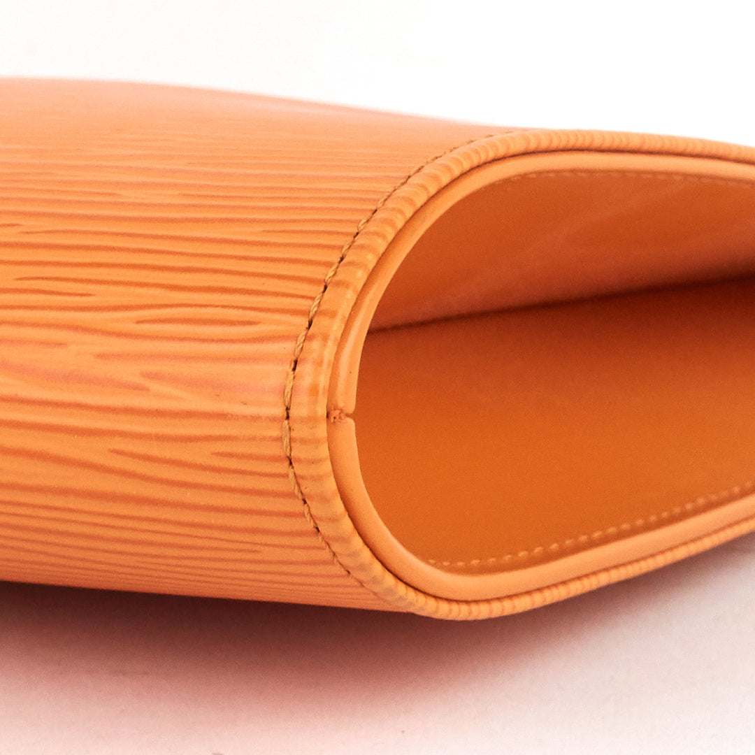 saint tropez orange epi leather bag