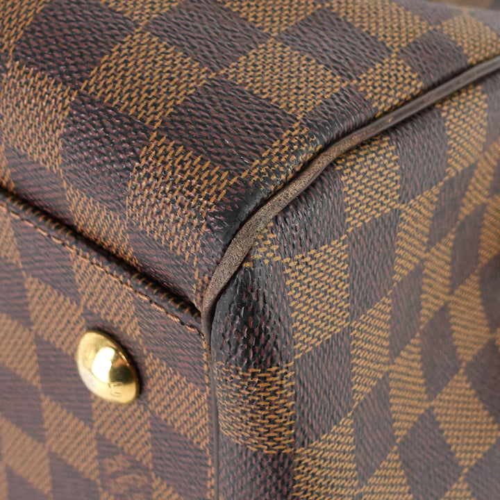 trevi gm damier ebene canvas handbag