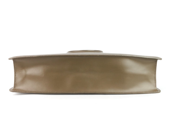 sac plat gm brown epi leather bag