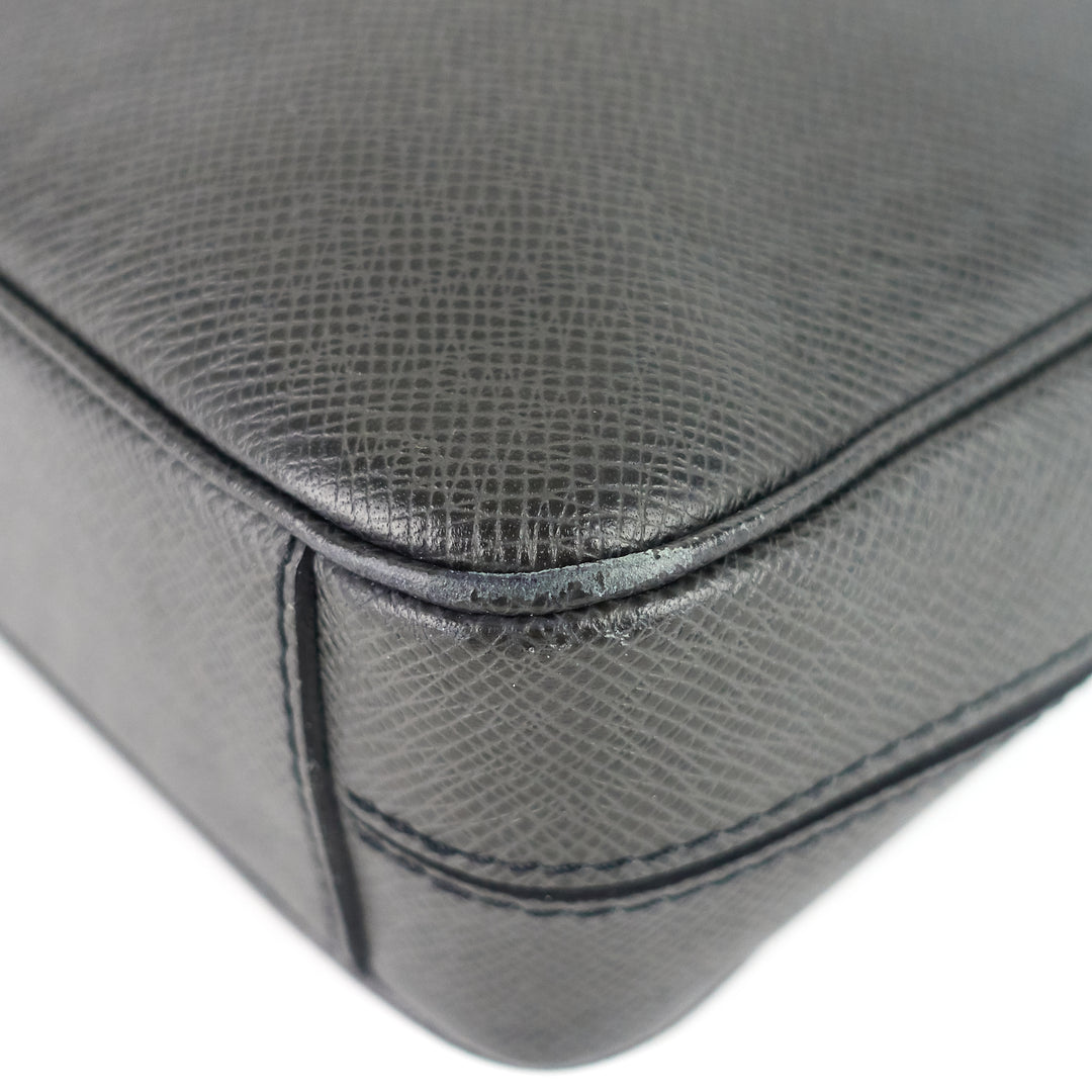 porte-document voyage ardoise leather briefcase bag
