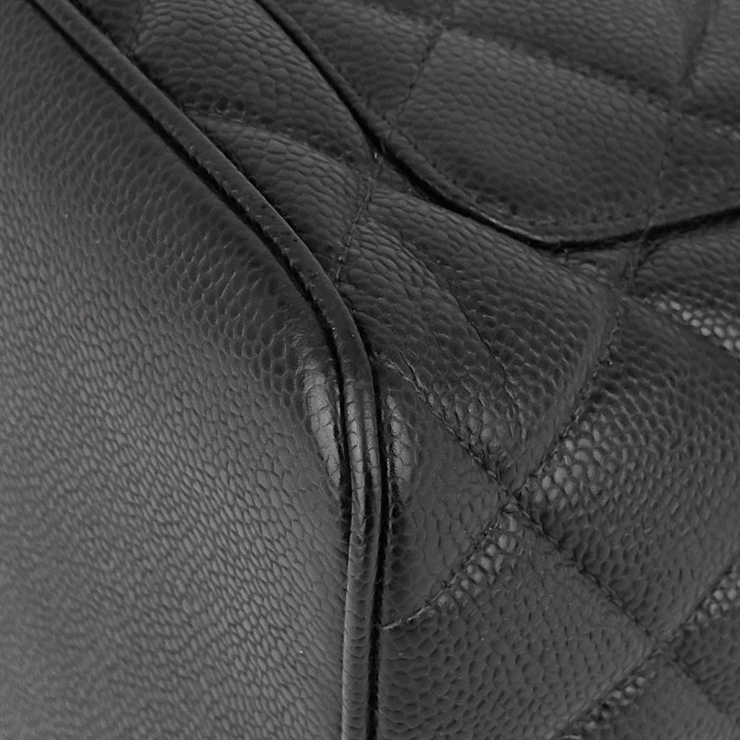 medallion caviar leather tote bag