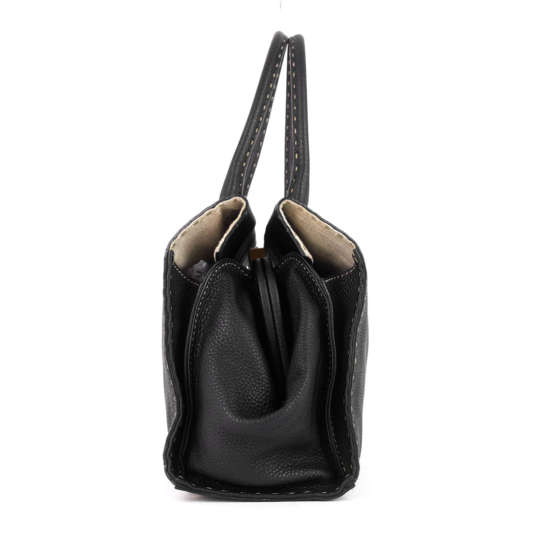 selleria firenze frame leather bag