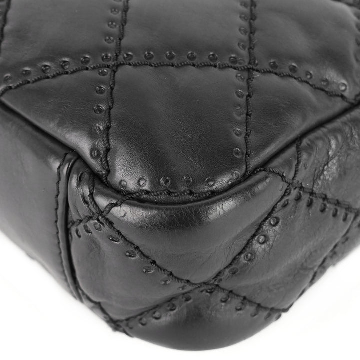 retro chain medium calfskin leather flap bag