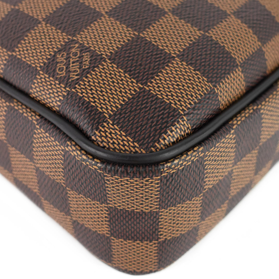 porte-documents voyage pm damier ebene canvas briefcase bag