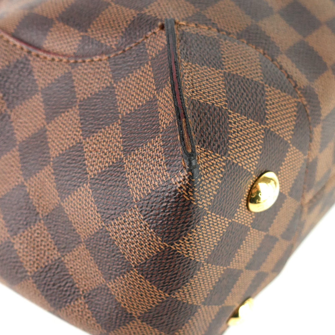 caissa damier ebene canvas tote bag