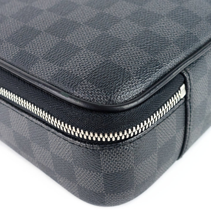 steeve damier graphite canvas briefcase bag