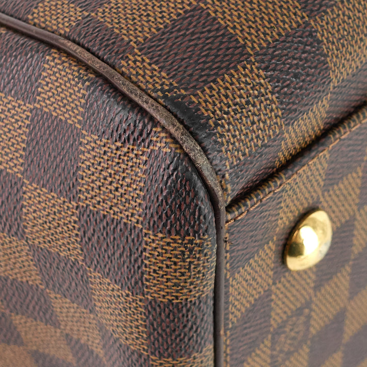 trevi gm damier ebene canvas handbag