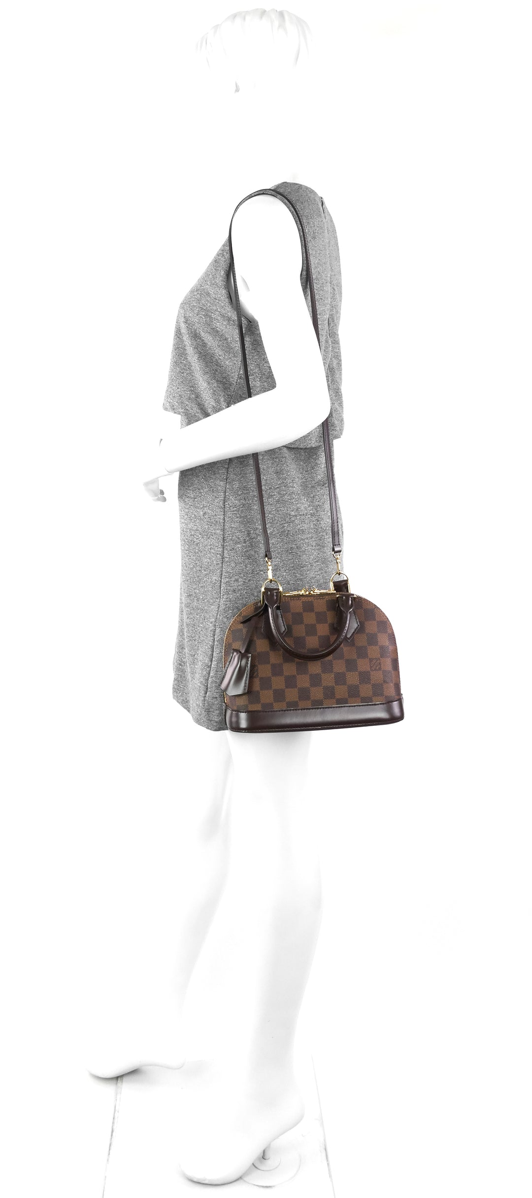 Alma BB Damier Ebene Canvas Handbag – Poshbag Boutique