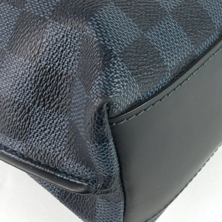 cabas jour damier cobalt canvas bag