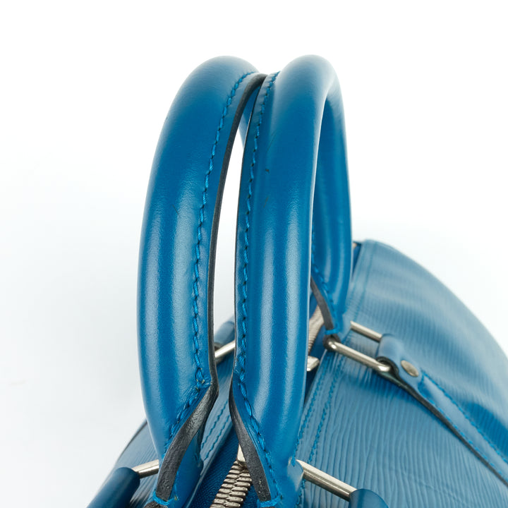 keepall 45 blue epi leather bag