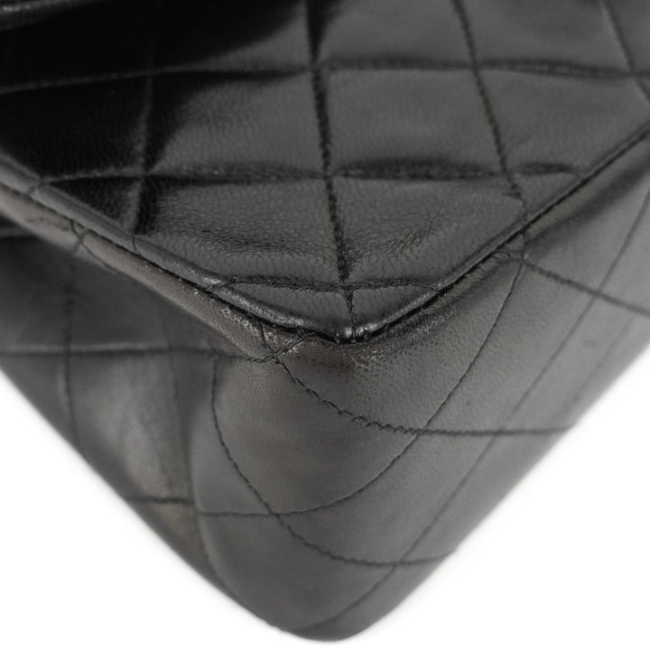 classic double flap medium lambskin leather bag