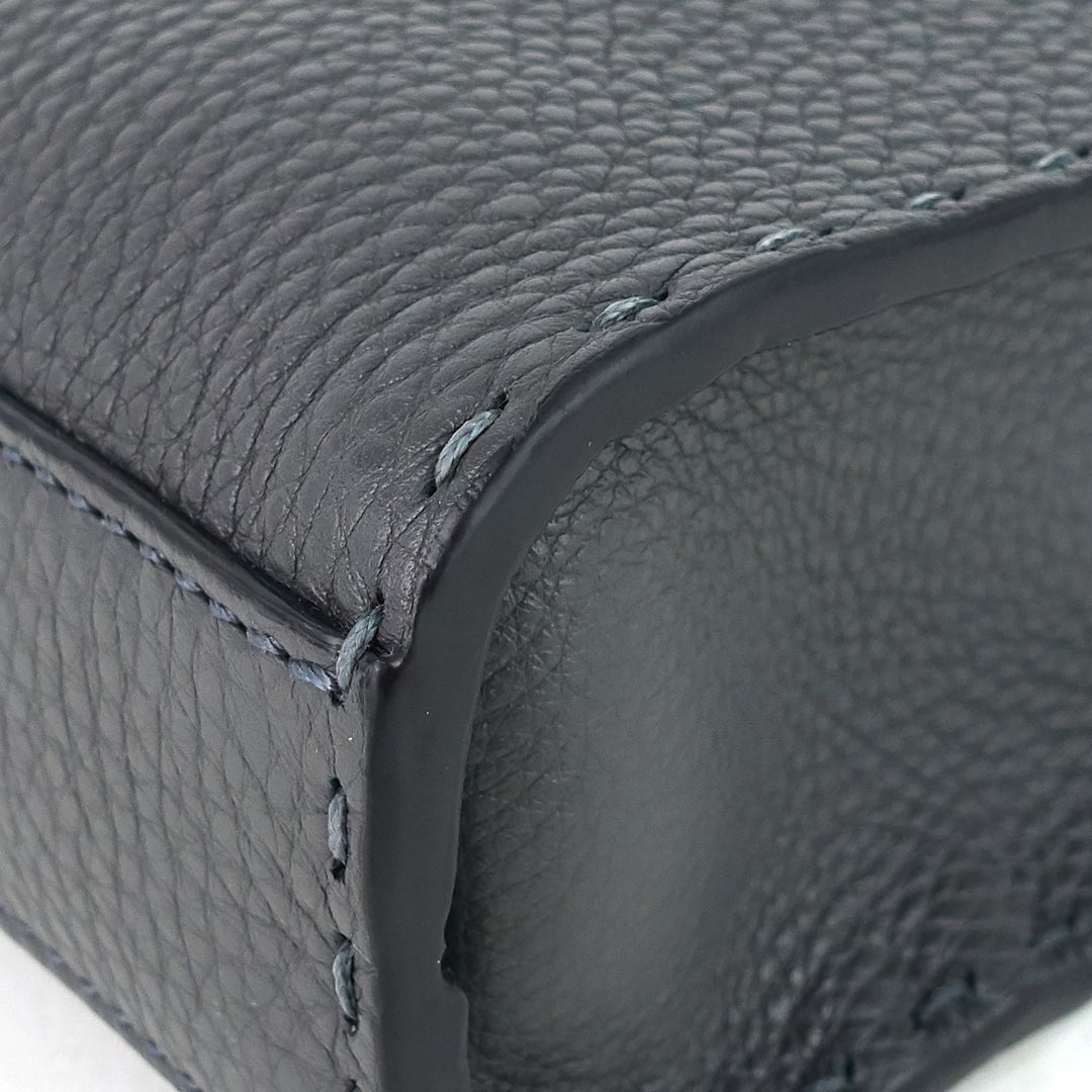 peekaboo fit mini selleria leather patch bag