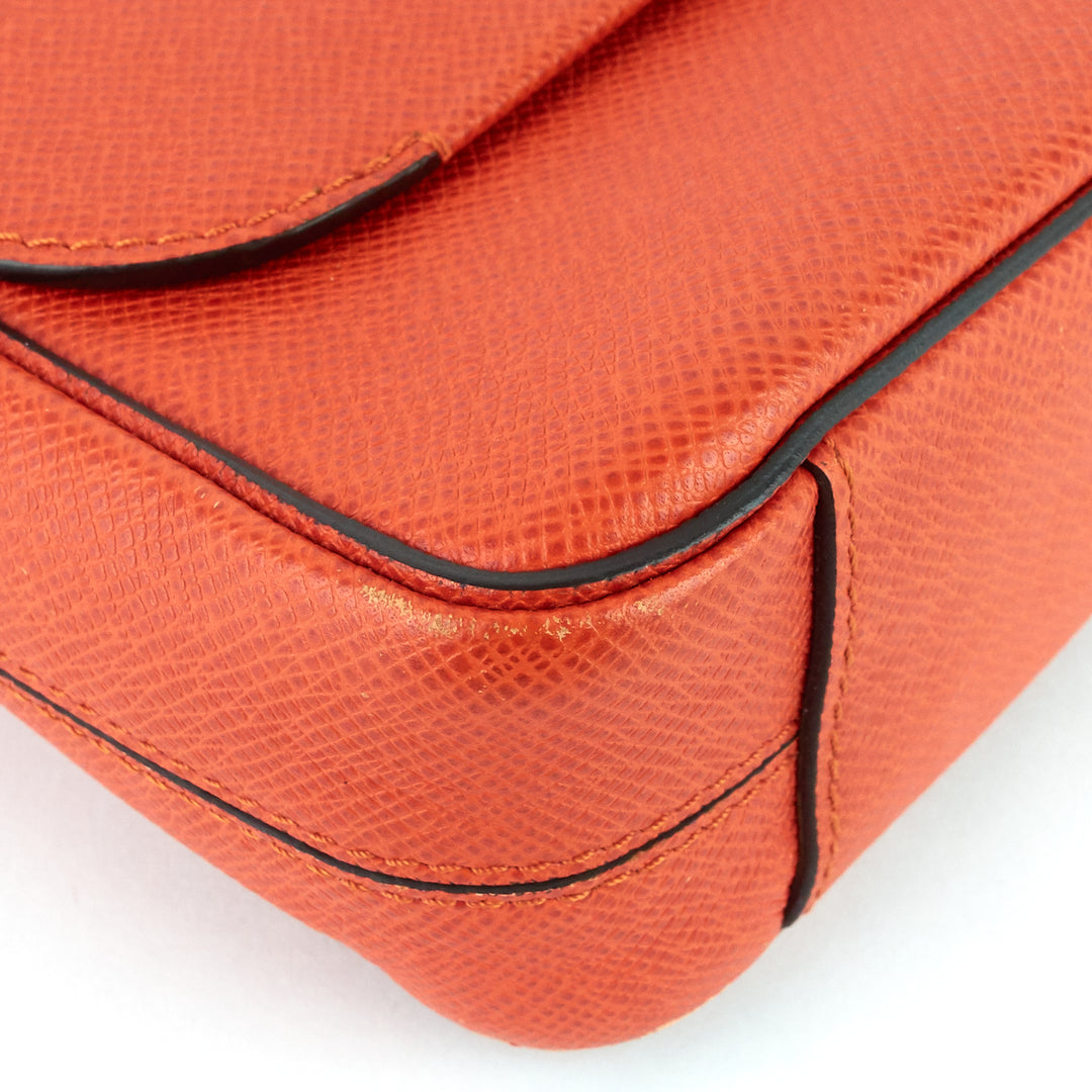 roman pm nm taiga leather messenger bag