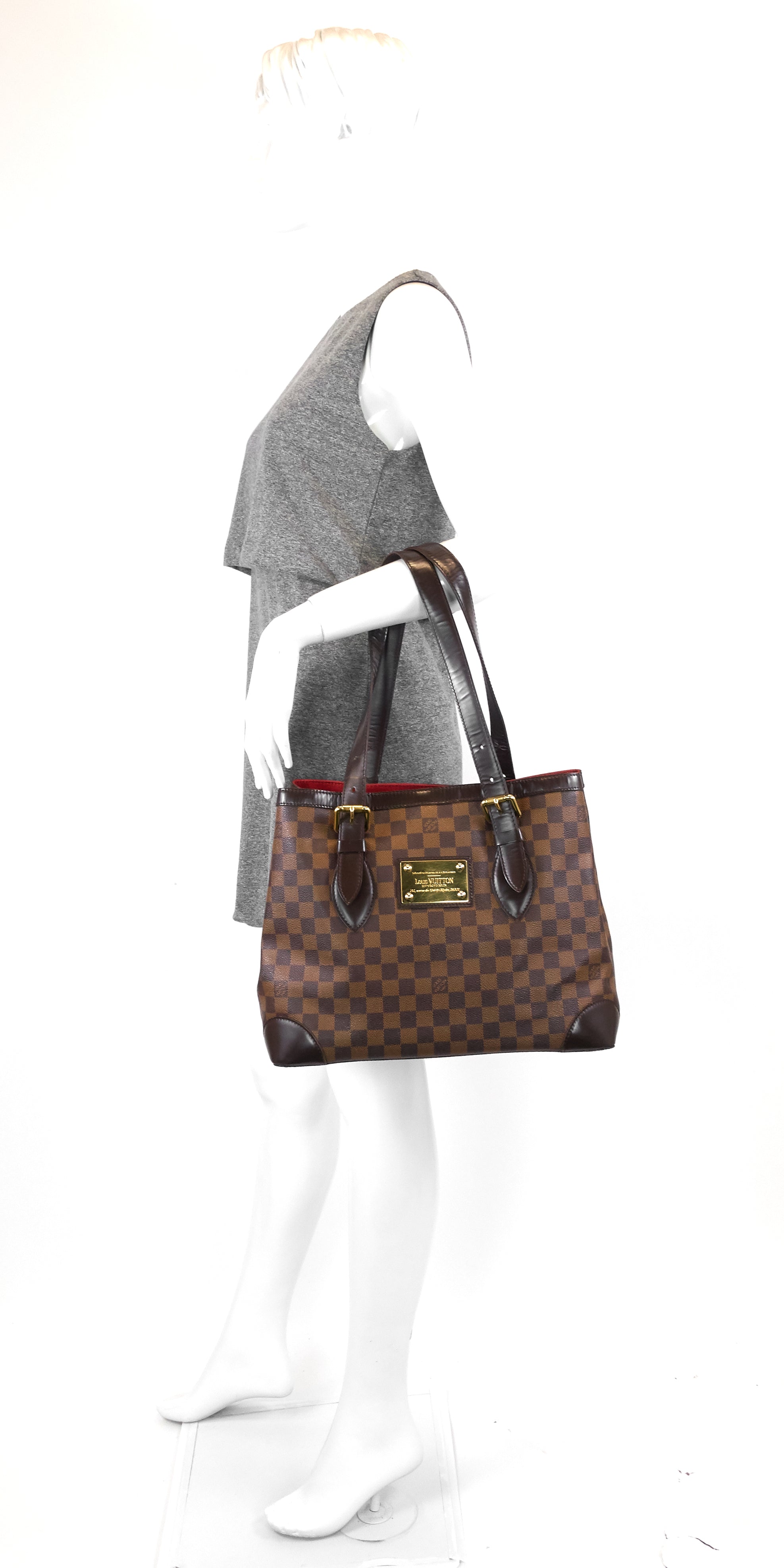 Louis Vuitton Hampstead MM Damier Ebene Canvas Bag – Poshbag Boutique